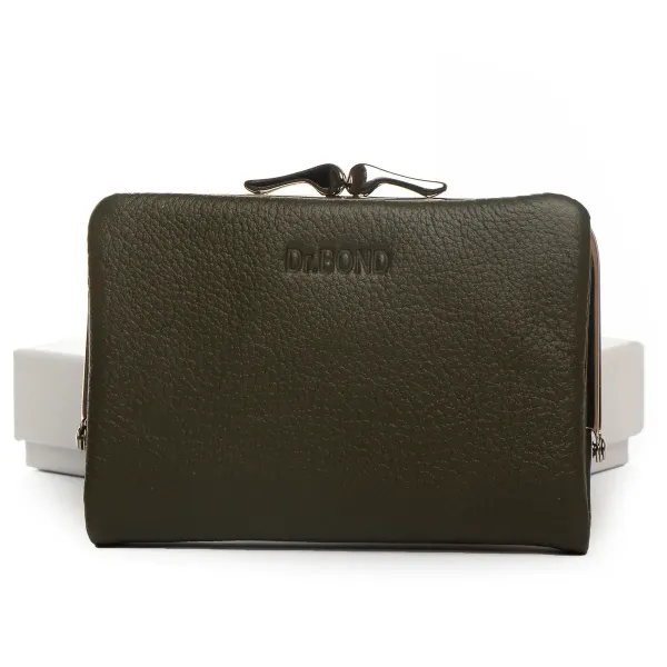 Кошелек Classic Женский кожа DR. BOND WN-23-14 green