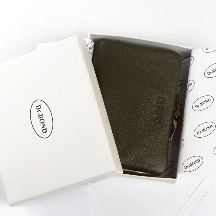 Гаманець Classic Жіноча шкіра DR. BOND WN-23-14 green