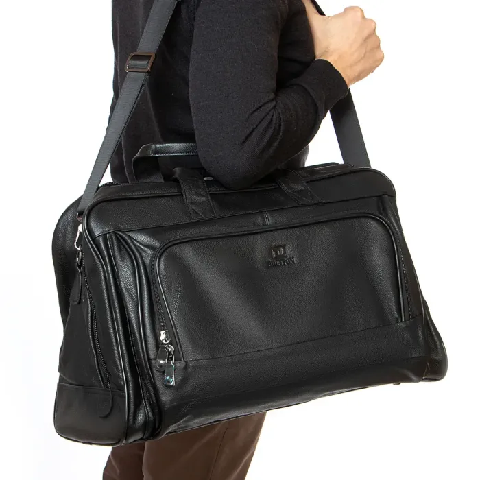 Сумка Чоловіча Шкіра дорожня BRETTON 7830-1 black