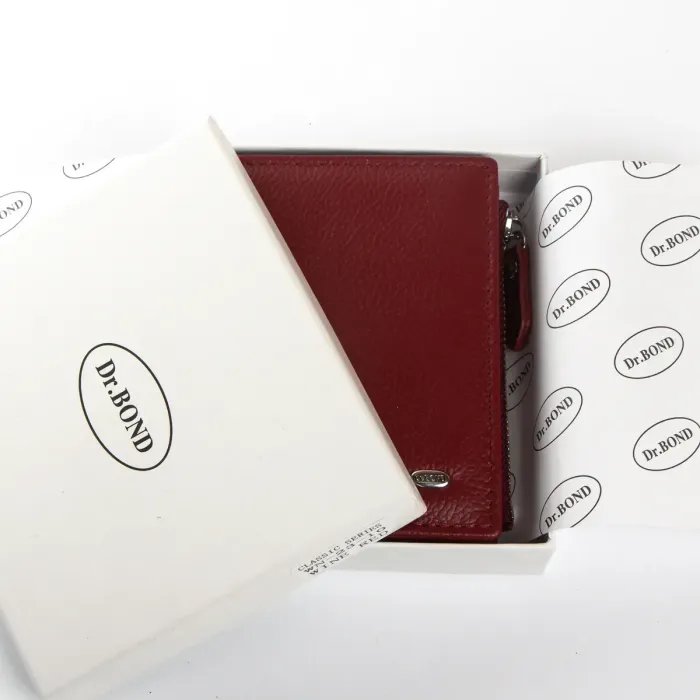 Гаманець Classic Жіноча шкіра DR. BOND WN-23-10 wine-red
