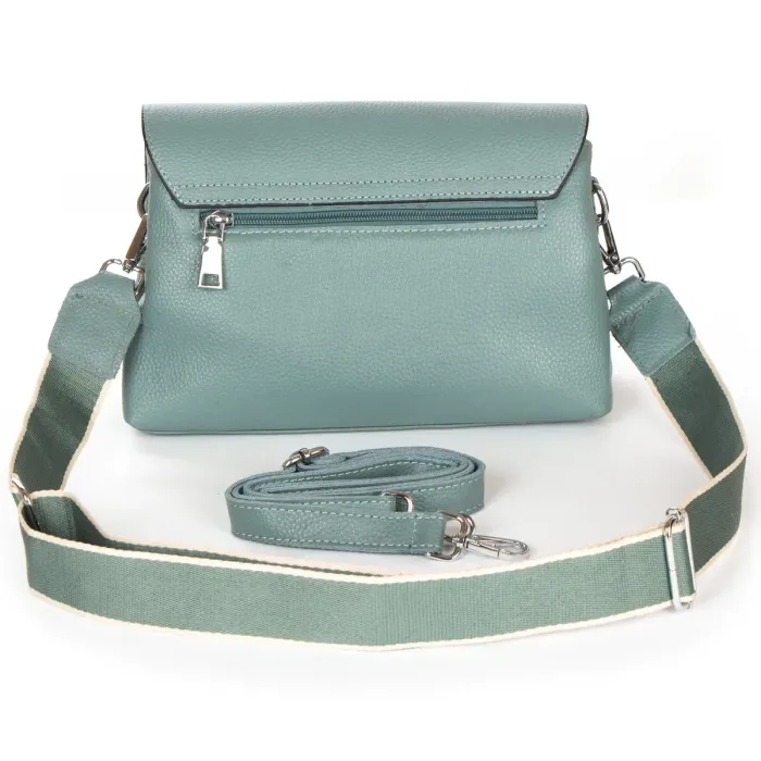 Сумка Класична шкіра ALEX RAI 99115 L-green