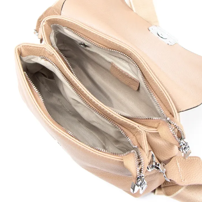 Сумка Класична шкіра ALEX RAI 99115 camel