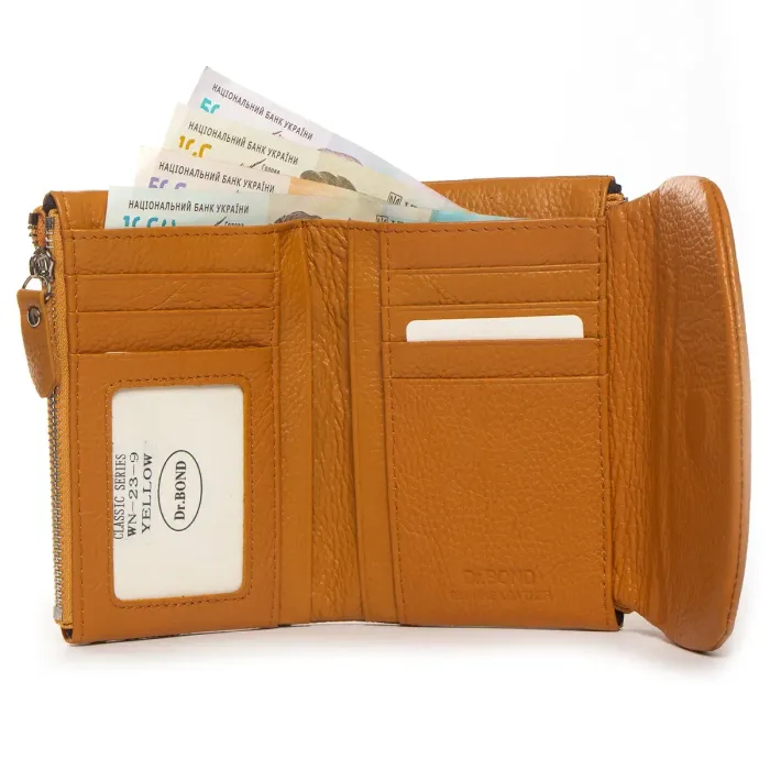Гаманець Classic Жіноча шкіра DR. BOND WN-23-9 yellow