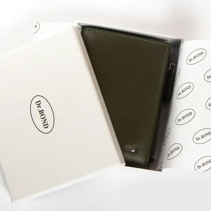 Гаманець Classic Жіноча шкіра DR. BOND WN-23-8 green