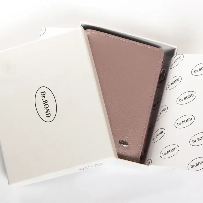 Кошелек Classic Женский кожа DR. BOND WN-23-8 pink-purple
