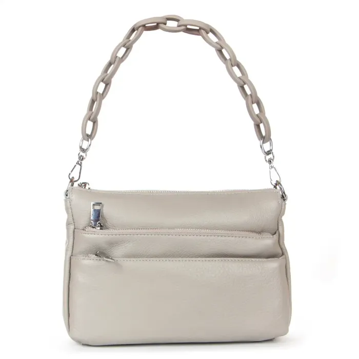 Сумка жіноча Класична шкіра ALEX RAI 3011 L-grey