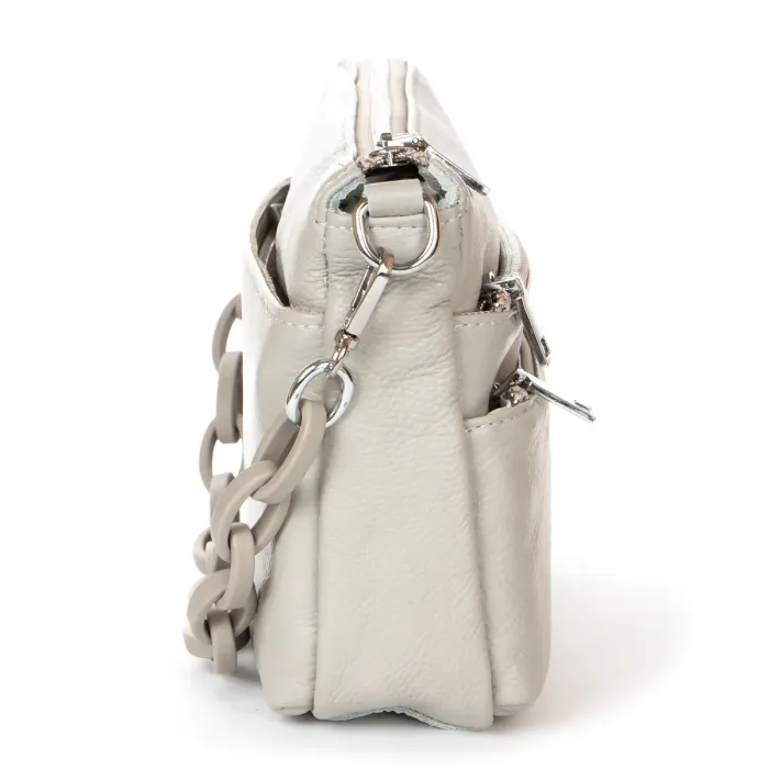 Сумка жіноча Класична шкіра ALEX RAI 3011 L-grey