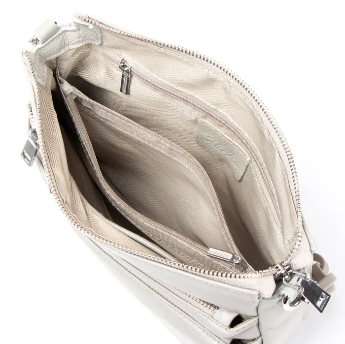 Сумка жіноча Класична шкіра ALEX RAI 3011 L-grey