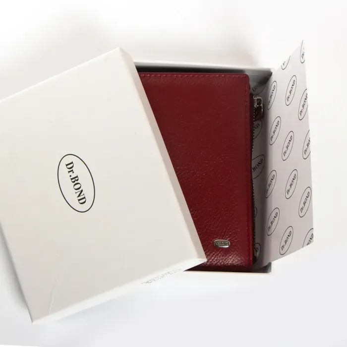 Гаманець Classic Жіноча шкіра DR. BOND WN-23-8 wine-red
