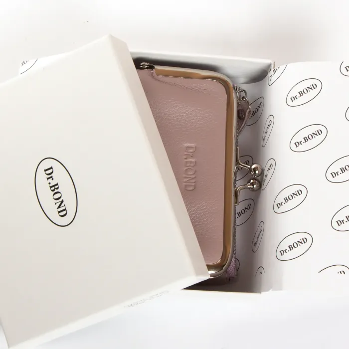 Гаманець Classic Жіноча шкіра DR. BOND WN-23-13 pink-purple