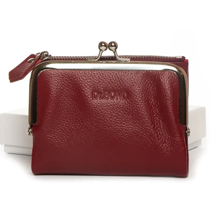 Гаманець Classic Жіноча шкіра DR. BOND WN-23-13 wine-red