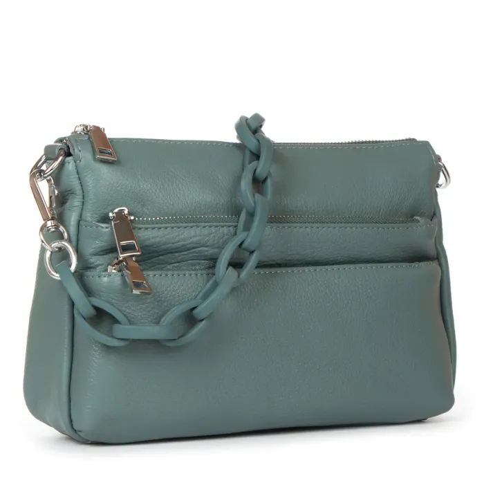 Сумка Жіноча Класична шкіра ALEX RAI 3011 blue-green