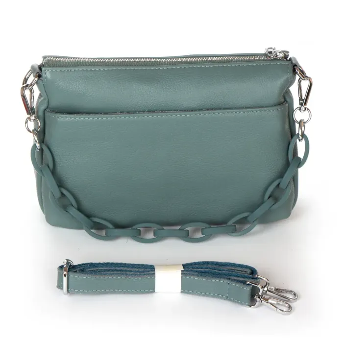 Сумка Жіноча Класична шкіра ALEX RAI 3011 blue-green