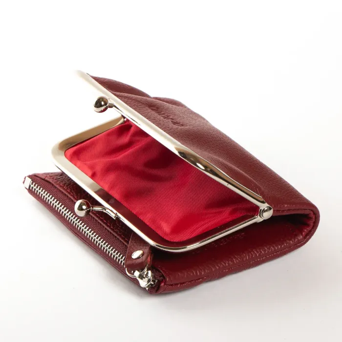 Гаманець Classic Жіноча шкіра DR. BOND WN-23-13 wine-red