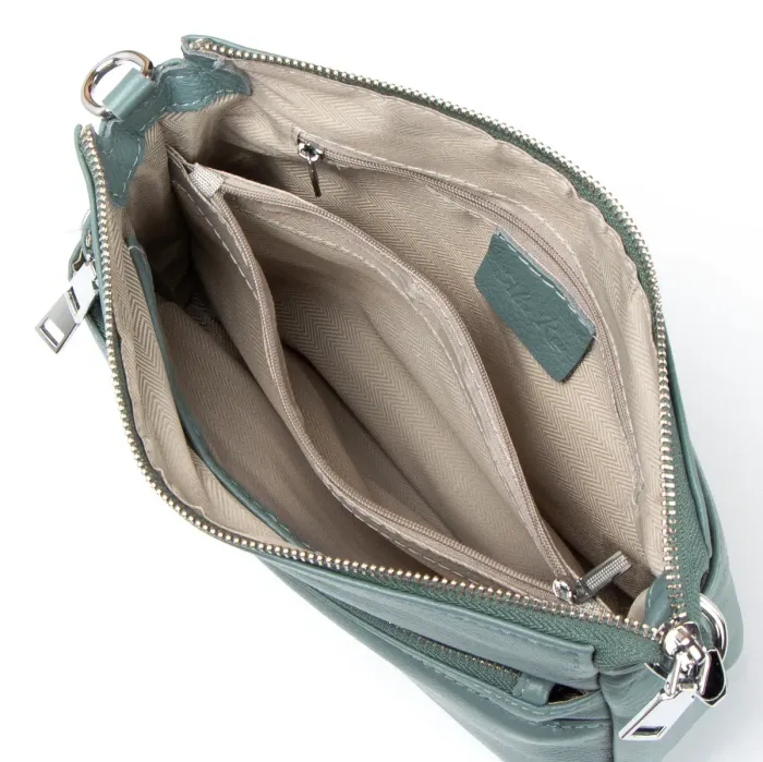 Сумка Жіноча Класична шкіра ALEX RAI 3011 blue-green