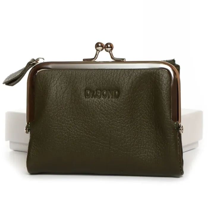 Гаманець Classic Жіноча шкіра DR. BOND WN-23-13 green