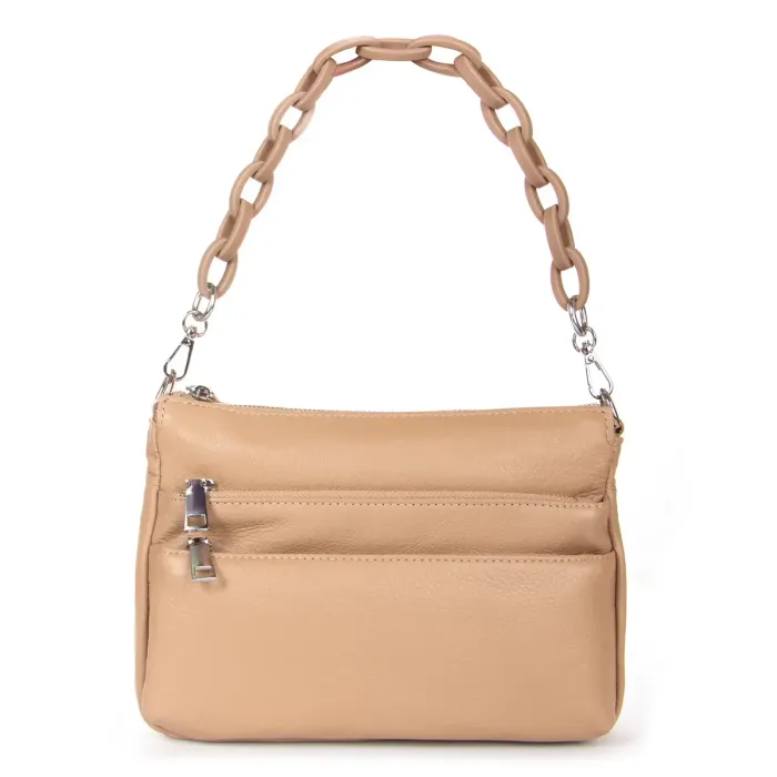 Сумка Класична шкіра ALEX RAI 3011 apricot