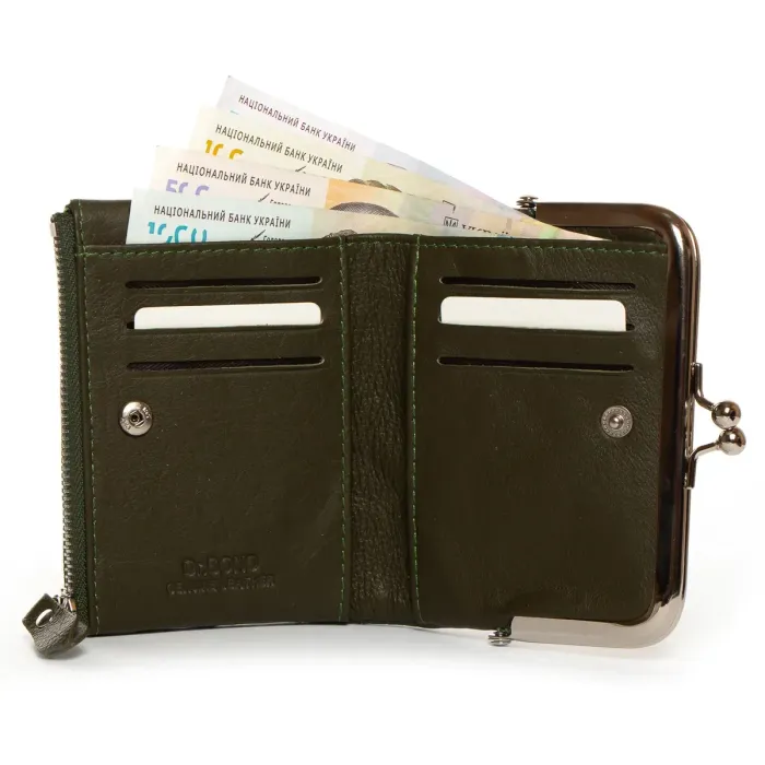 Гаманець Classic Жіноча шкіра DR. BOND WN-23-13 green