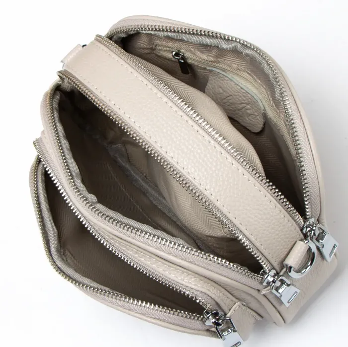 Сумка жіноча Класична шкіра ALEX RAI 99112 L-grey