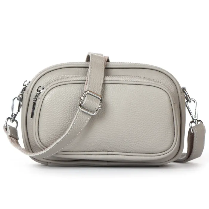 Сумка жіноча Класична шкіра ALEX RAI 99112 white-grey