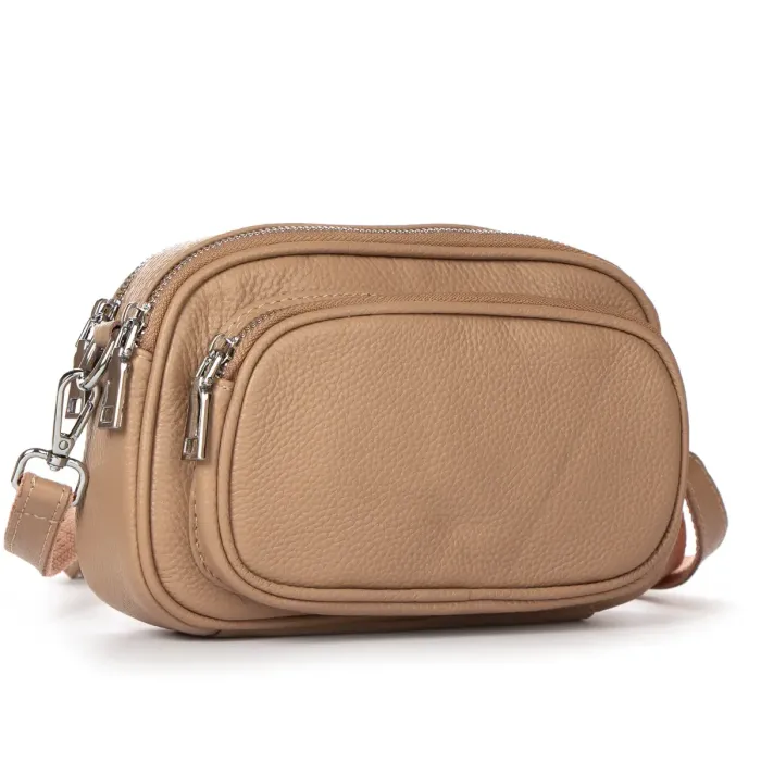 Сумка Класична шкіра ALEX RAI 99112 camel