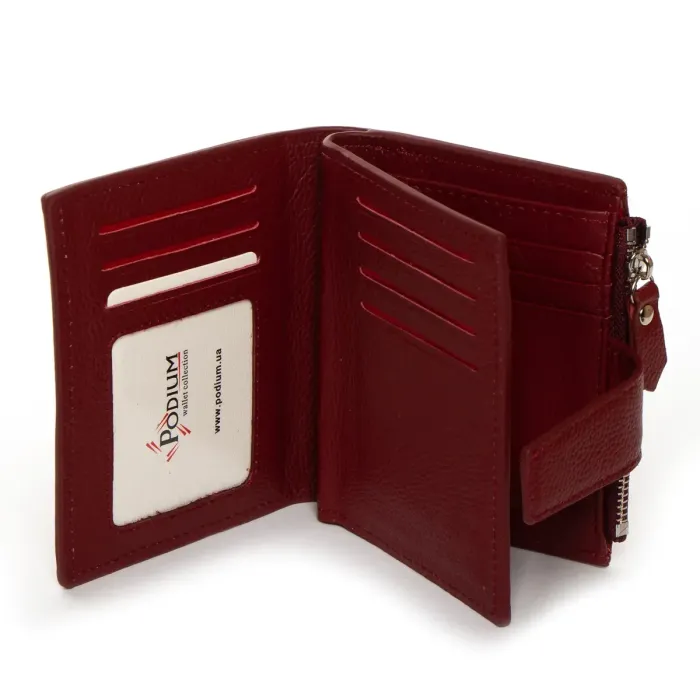 Гаманець Classic Жіноча шкіра DR. BOND WN-23-11 wine-red