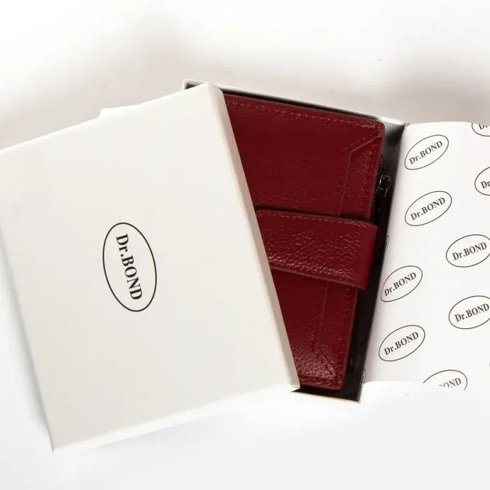 Гаманець Classic Жіноча шкіра DR. BOND WN-23-11 wine-red