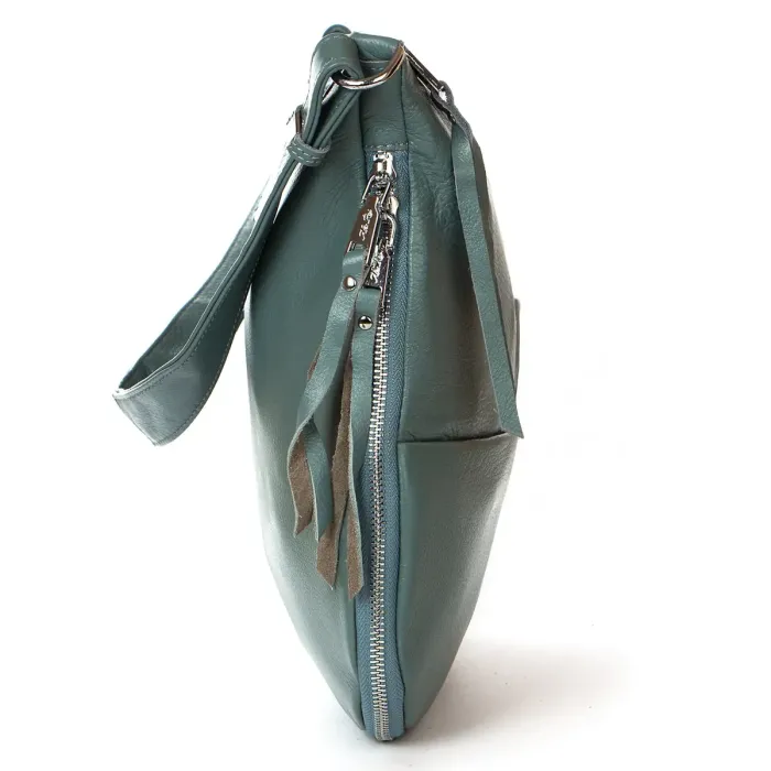 Сумка Класична шкіра ALEX RAI 2032-9 L-green