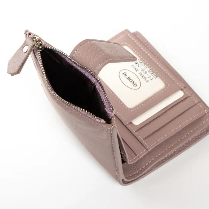 Кошелек Classic Женский кожа DR. BOND WN-23-11 pink-purple