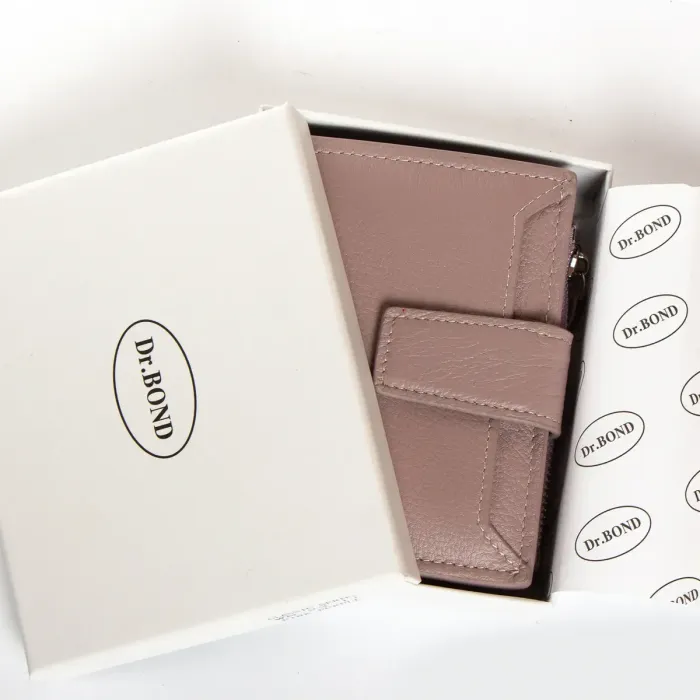 Кошелек Classic Женский кожа DR. BOND WN-23-11 pink-purple