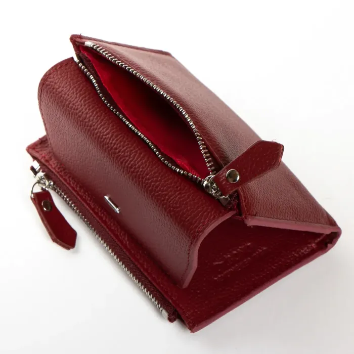 Гаманець Classic Жіноча шкіра DR. BOND WN-23-12 wine-red