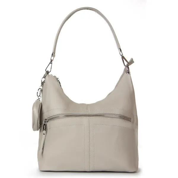 Сумка жіноча Класична шкіра ALEX RAI 2035-9 white-grey