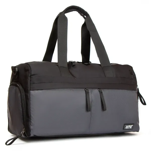 Сумка Чоловіча Дорожня нейлон Lanpad 3062 grey
