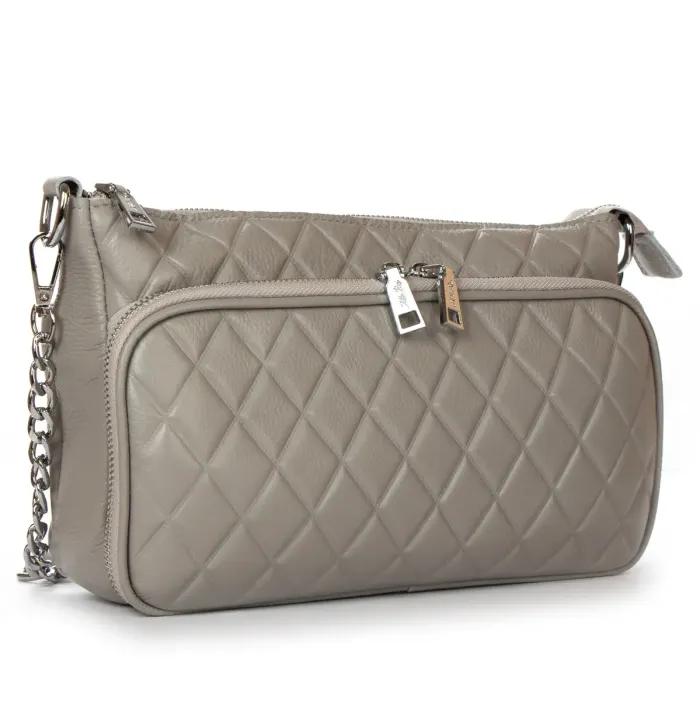 Сумка жіноча Класична шкіра ALEX RAI 2033-9 L-grey