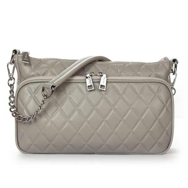 Сумка жіноча Класична шкіра ALEX RAI 2033-9 L-grey