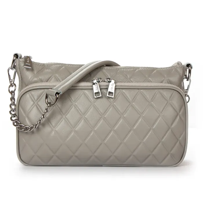 Сумка жіноча Класична шкіра ALEX RAI 2033-9 L-grey