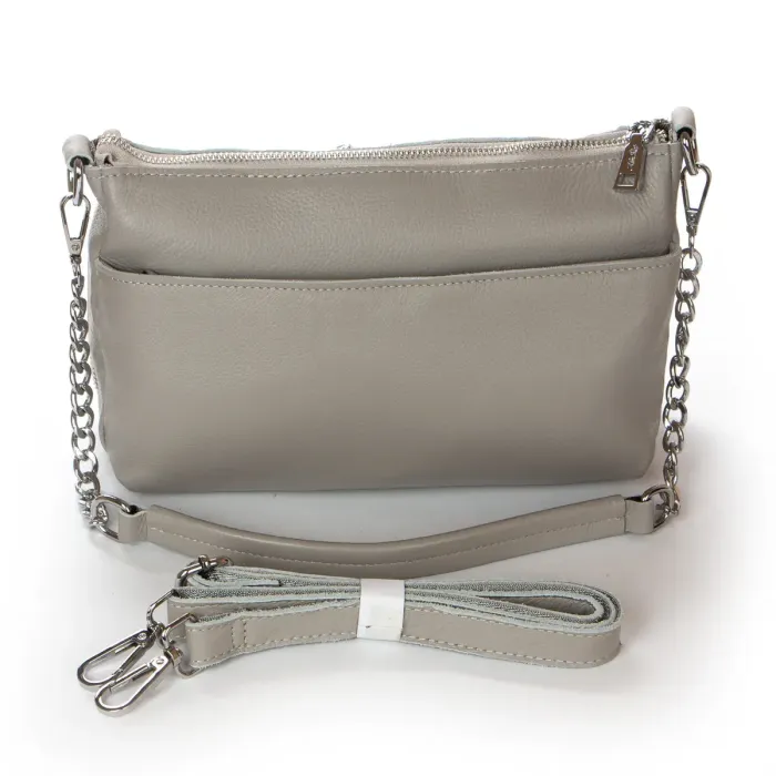 Сумка жіноча Класична шкіра ALEX RAI 2033-9 L-grey