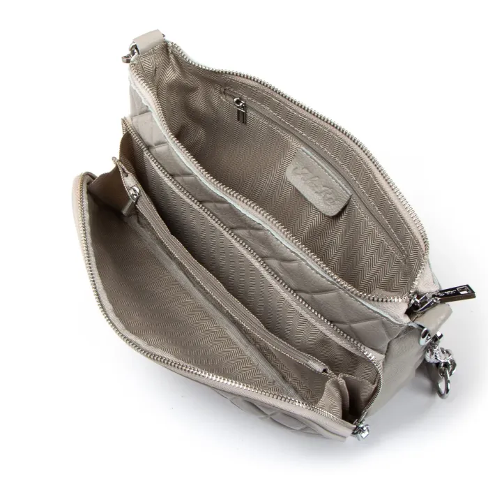 Сумка жіноча Класична шкіра ALEX RAI 2033-9 L-grey