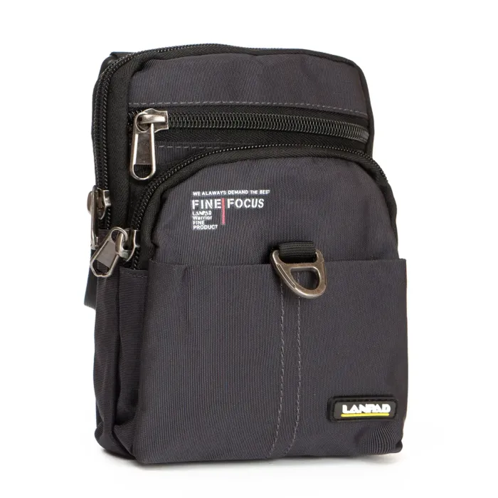 Сумка чоловіча Планшет нейлон Lanpad 61038 grey
