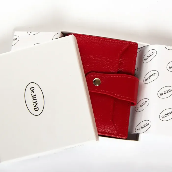 Кошелек Classic Женский кожа DR. BOND WN-23-15 red
