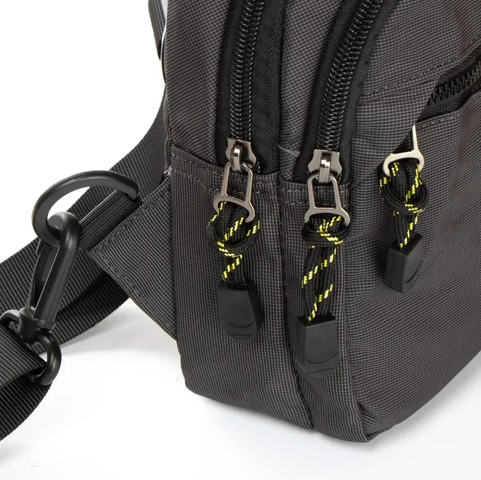 Сумка чоловіча на плече нейлон Lanpad 82060 grey