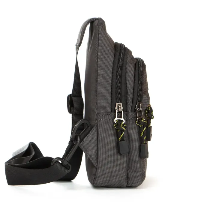 Сумка чоловіча на плече нейлон Lanpad 82060 grey