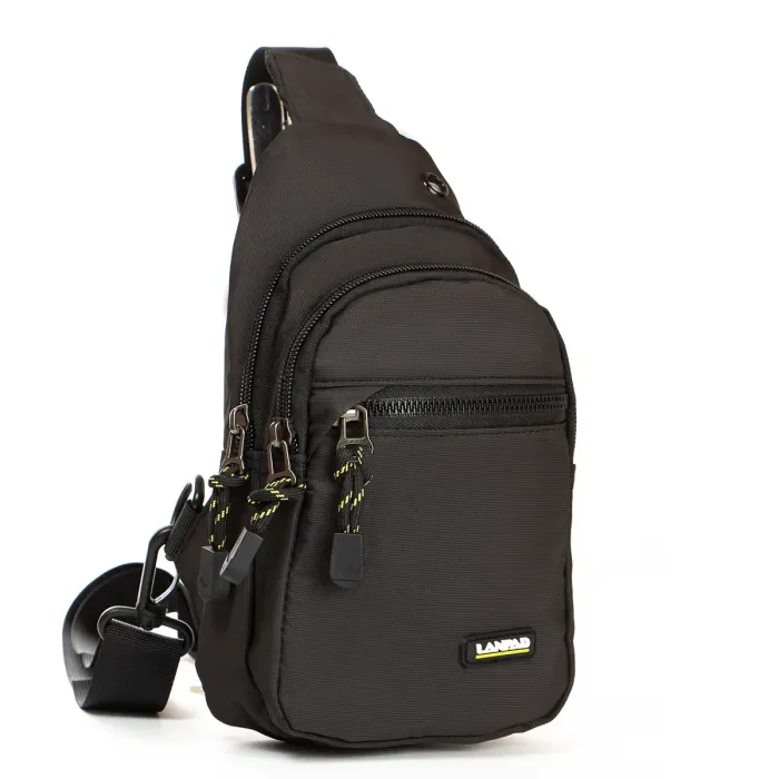 Сумка чоловіча на плече нейлон Lanpad 82060 black
