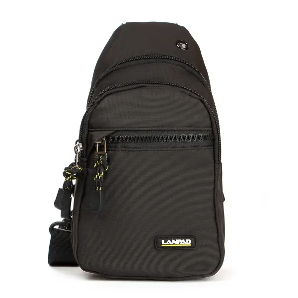 Сумка чоловіча на плече нейлон Lanpad 82060 black