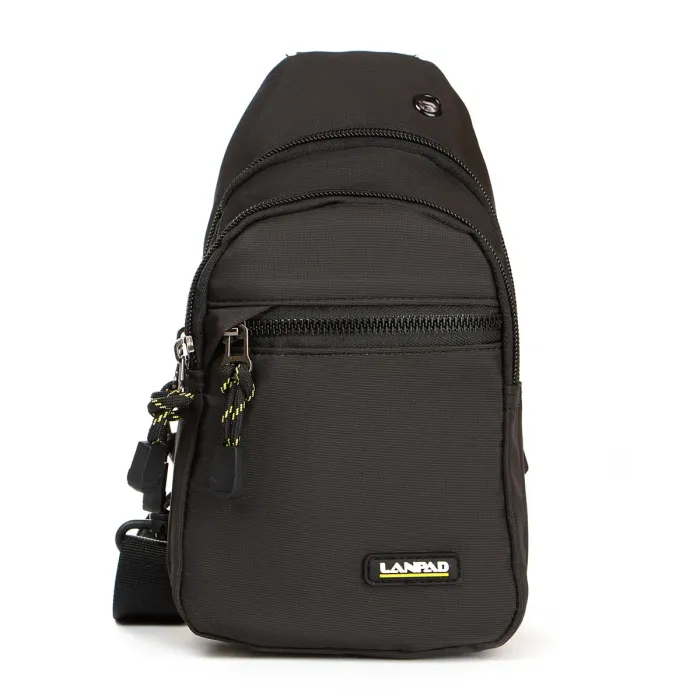 Сумка чоловіча на плече нейлон Lanpad 82060 black