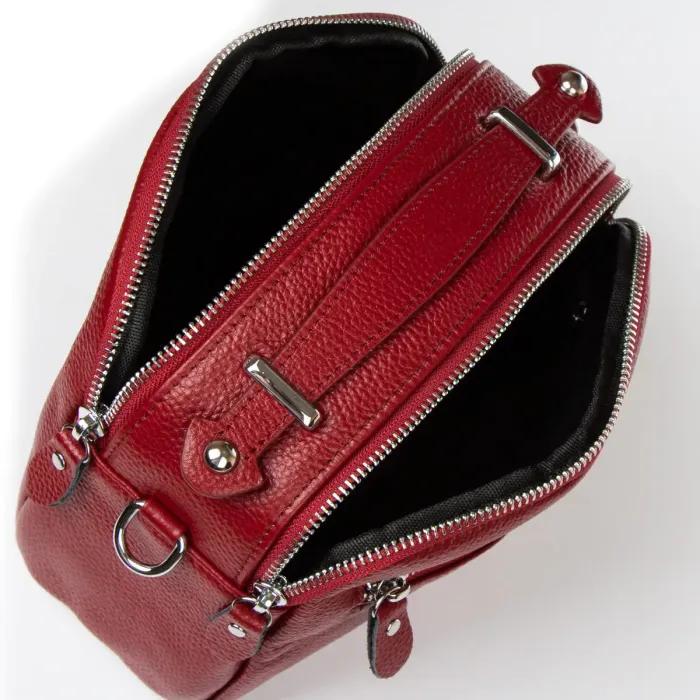 Сумка Женская Клатч кожа ALEX RAI 2906 bordo