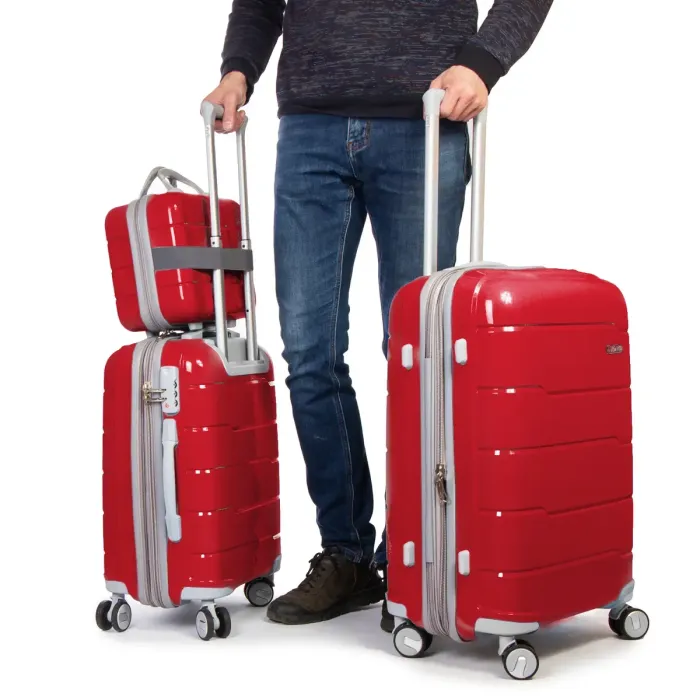 Дорожная Чемодан 2/1 ABS-пластик FASHION PP1-PLUS-1 red