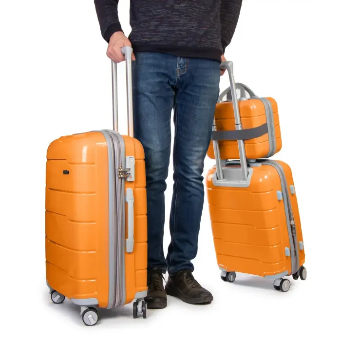 Дорожная Чемодан 2/1 ABS-пластик FASHION PP1-PLUS-1 orange