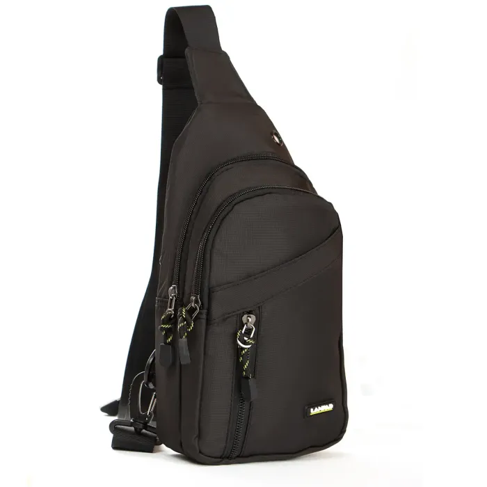 Сумка чоловіча на плече нейлон Lanpad 82055 black