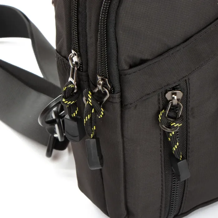 Сумка чоловіча на плече нейлон Lanpad 82055 black